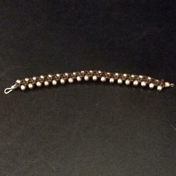 Women or Men bracelet in dark chocolate leather - Picture 3 of 3